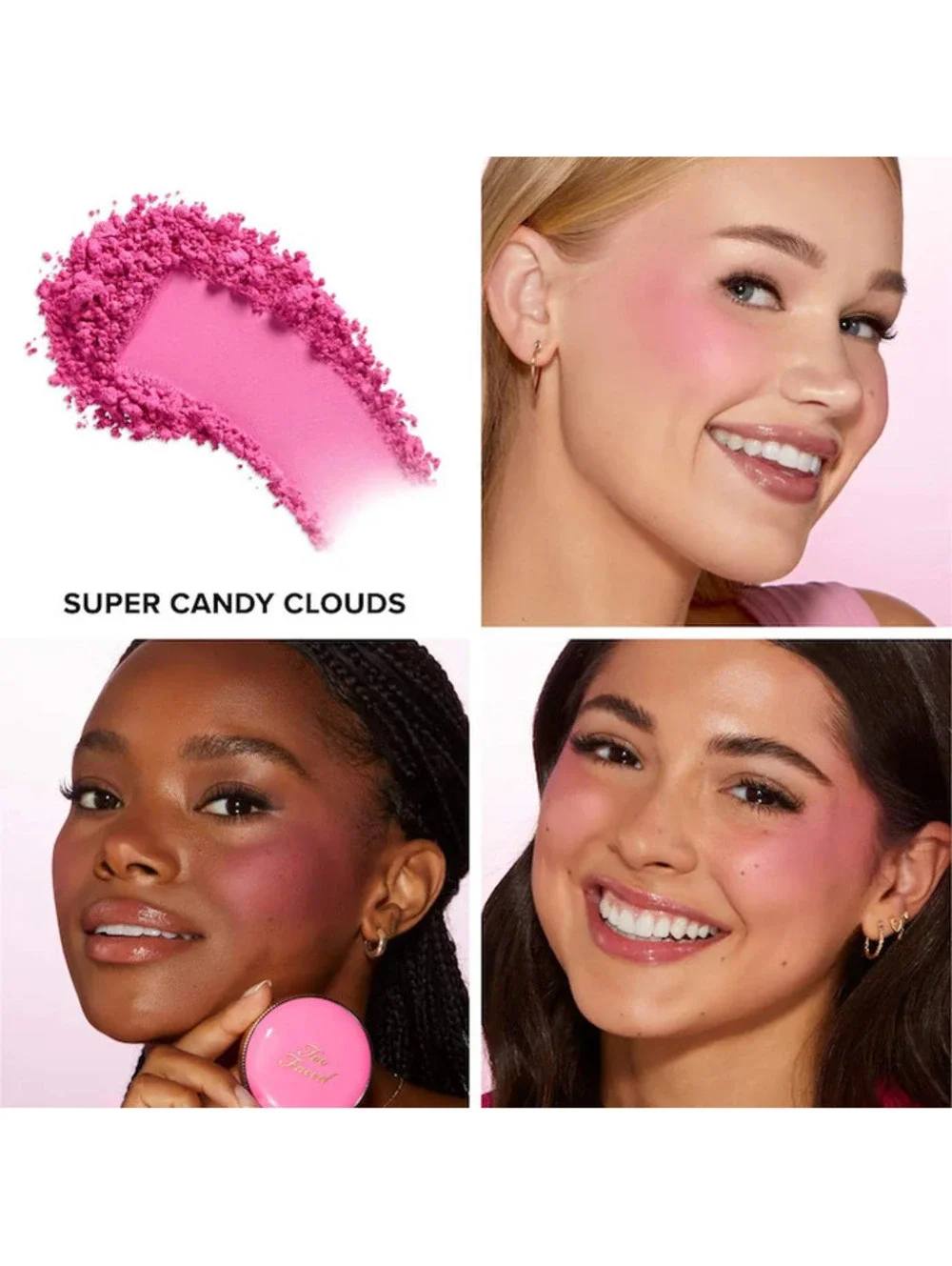 Too Faced Cloud Crush Blurring Powder Blush Super Candy Clouds